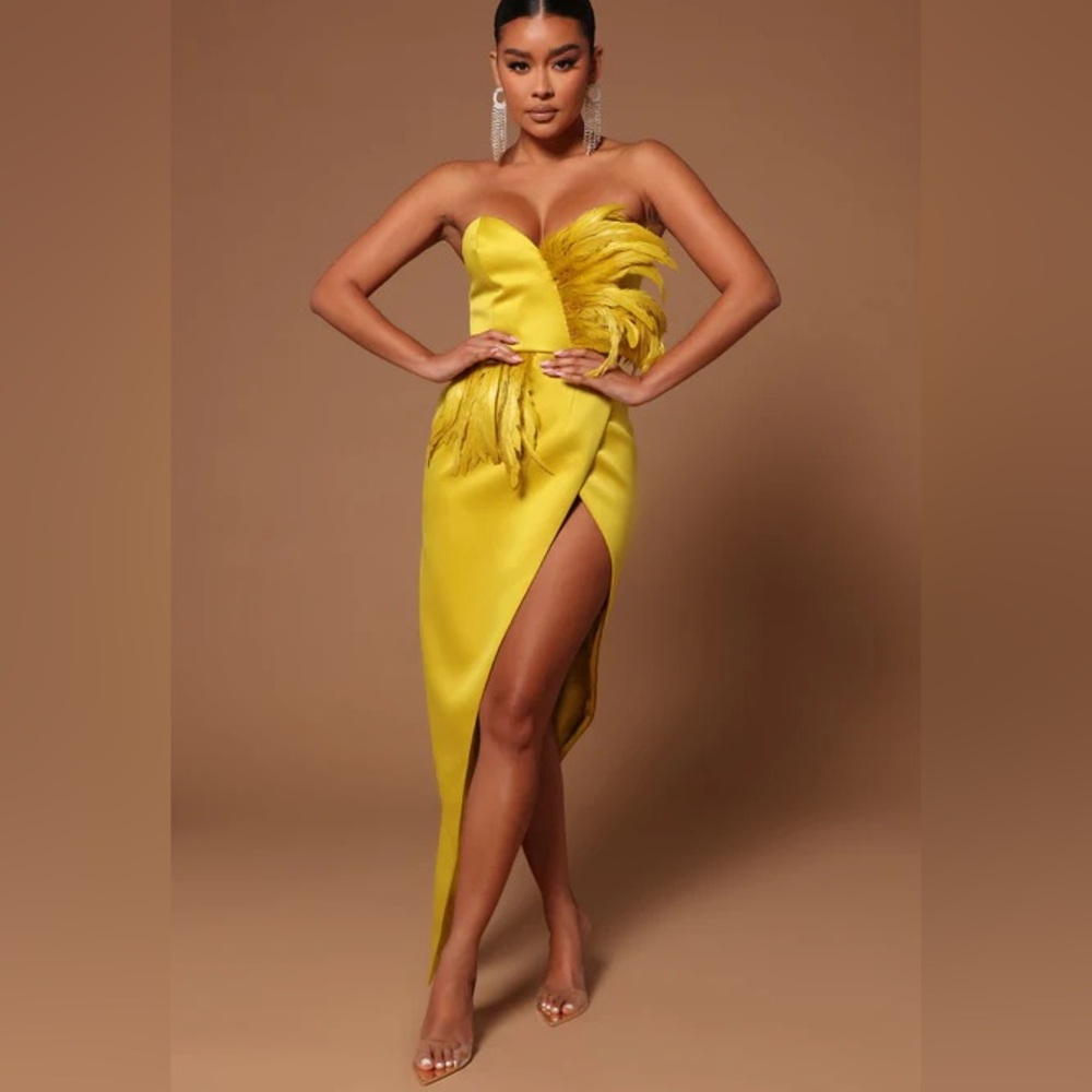 Jaqueline asymmetrical Maxi Dress-Chartreuse